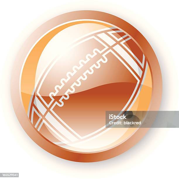 Футбол Значок — стоковая векторная графика и другие изображения на тему Американский футбол - Американский футбол, Американский футбол - мяч, Белый фон