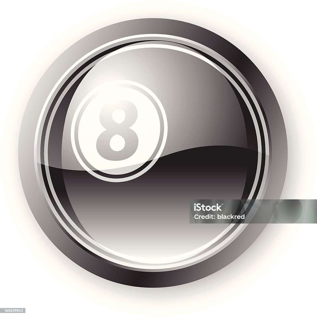 Magic Eight Icon Magic eight icon in slick style. Eight Ball stock vector