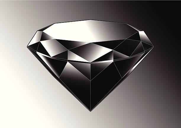 Black Diamond Stock Illustration - Download Image Now - Black Color, Diamond  - Gemstone, Diamond Shaped - iStock
