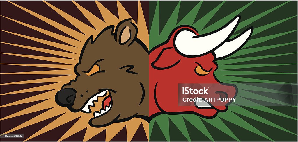 Bear and Bull Stock Market Great illustration of the bear and bull. Perfect for use in a financial or a stock market illustration. EPS and JPEG files included. Be sure to view my other business illustrations, thanks! Banking stock vector