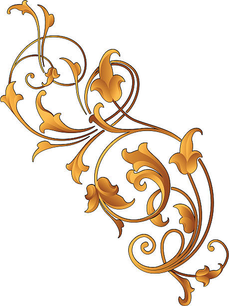 Light Arabesque Sculpted vector art illustration