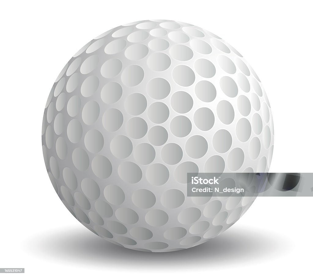 Pelota de Golf - arte vectorial de Pelota de golf libre de derechos