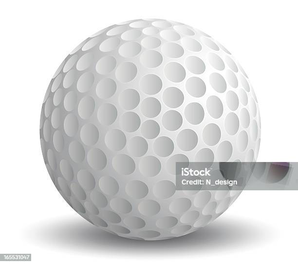 Ilustración de Pelota De Golf y más Vectores Libres de Derechos de Pelota de golf - Pelota de golf, Actividades recreativas, Blanco - Color