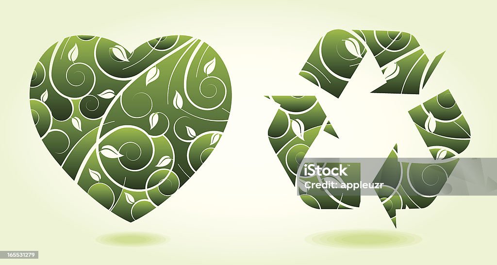 Amour pour recycler - clipart vectoriel de Amour libre de droits