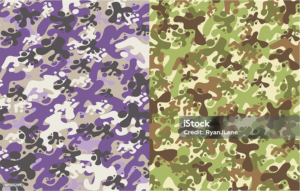 Interessante Camoulage padrão ilustração - Vetor de Elemento de desenho royalty-free