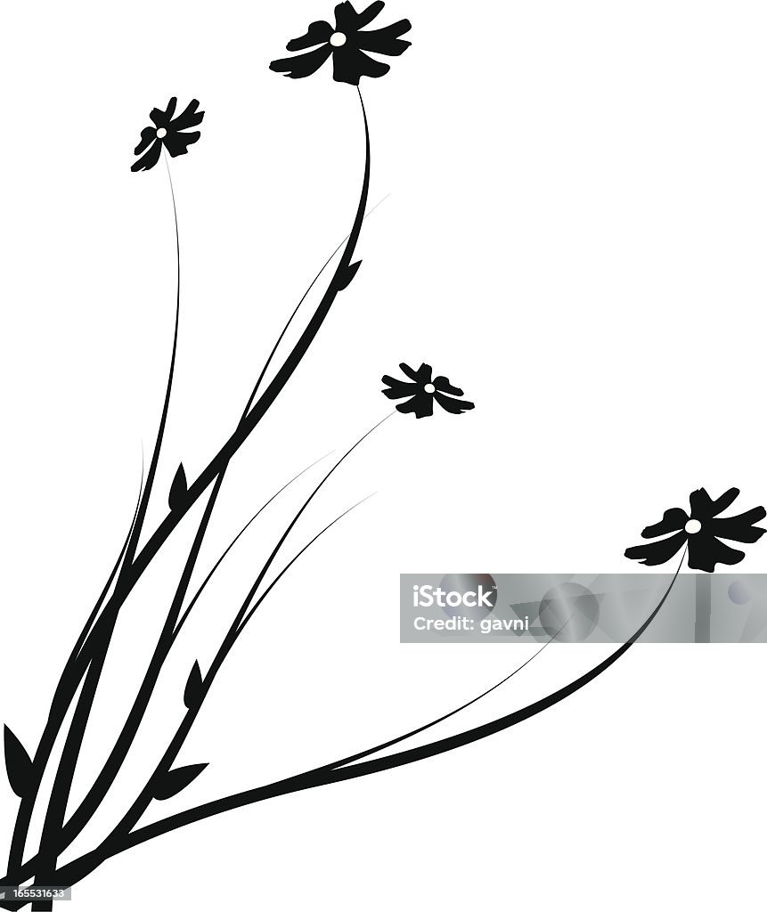 black flower Background Floral Pattern Abstract stock vector