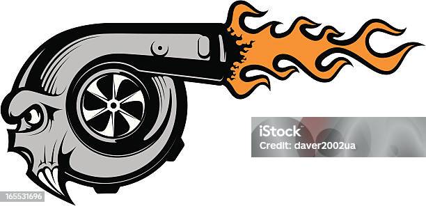Wektor Turbosprężarki - Stockowe grafiki wektorowe i więcej obrazów Turbosprężarka - Turbosprężarka, Ogień, Silnik