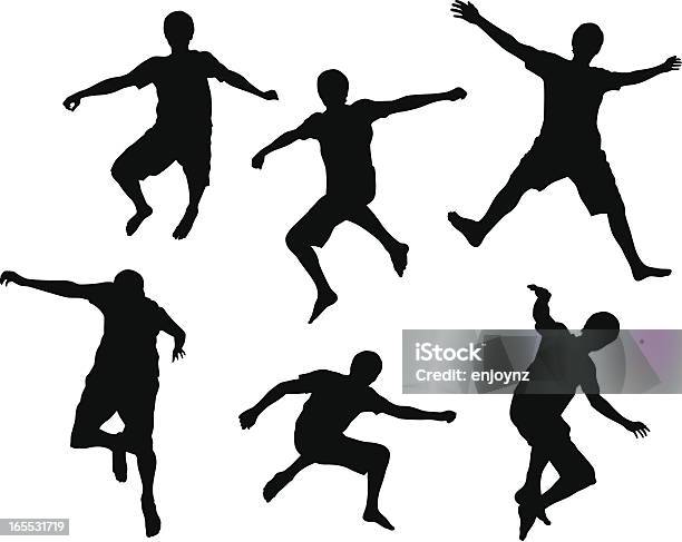 Leaping Stock Illustration - Download Image Now - Trampoline - Equipment, Bouncing, Digitally Generated Image