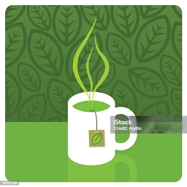 Green Tee Stock Vektor Art und mehr Bilder von Grüner Tee - Grüner Tee, Asiatische Kultur, Bildhintergrund