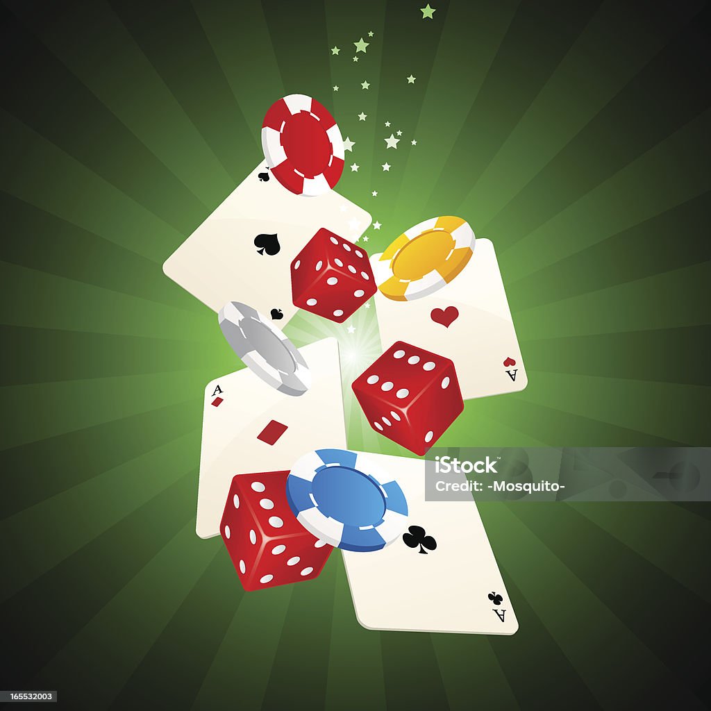 Casino-Hintergrund - Lizenzfrei Bildhintergrund Vektorgrafik
