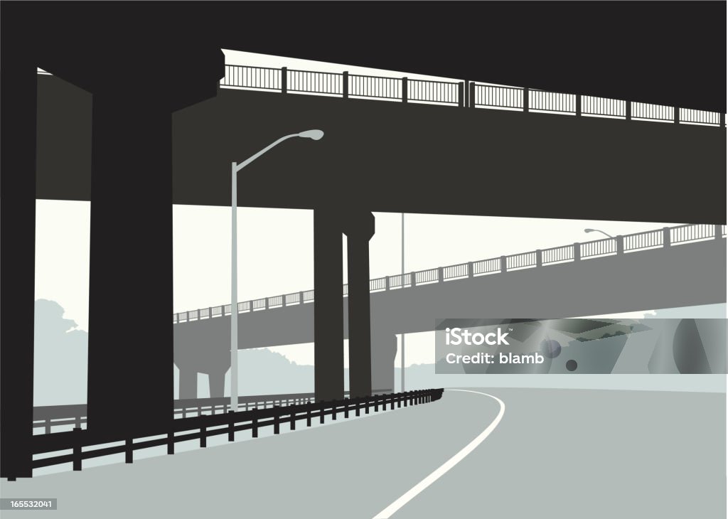 Highway Bridges - Lizenzfrei Brücke Vektorgrafik