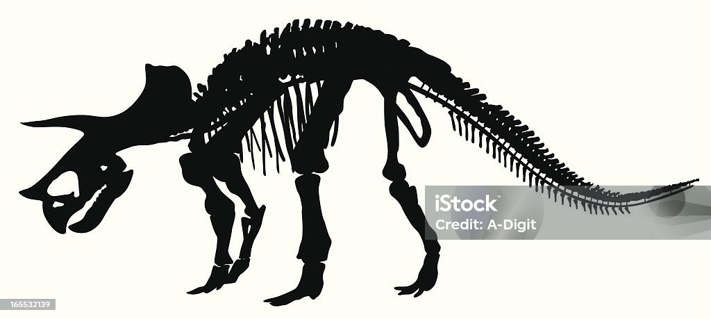 Triceratops - clipart vectoriel de Animal disparu libre de droits