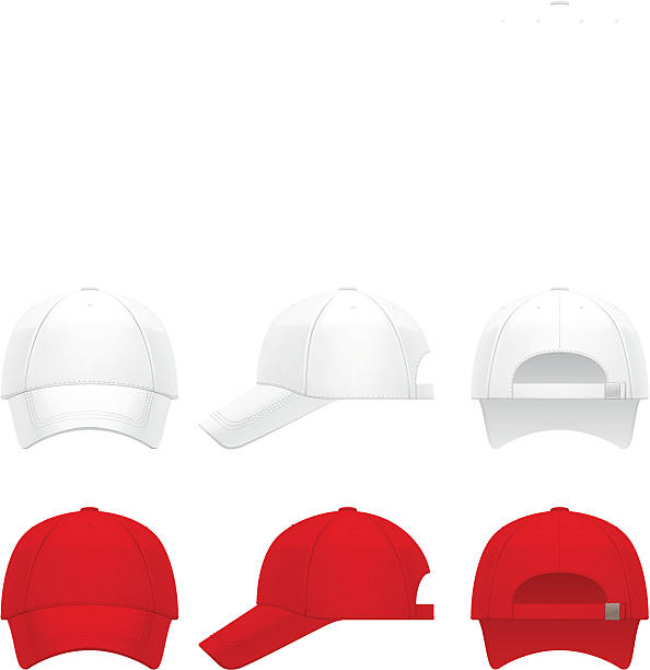 ilustrações de stock, clip art, desenhos animados e ícones de cap - cap template hat clothing