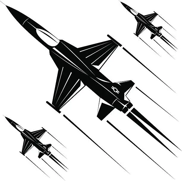 Vector illustration of F-5a freedom fighter III