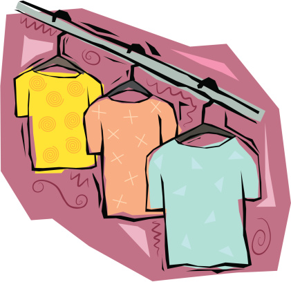 T-Shirts on hangers
