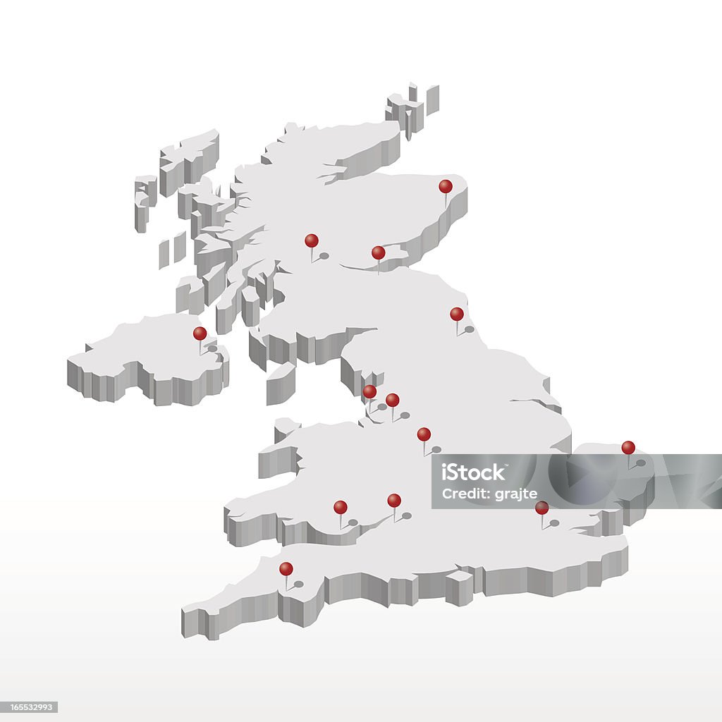 United Kingdom  Map stock vector