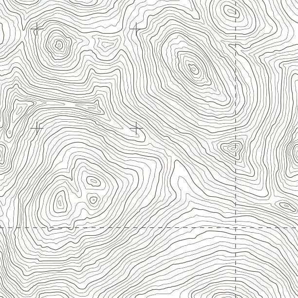 Vector illustration of Seamless Topographic Map