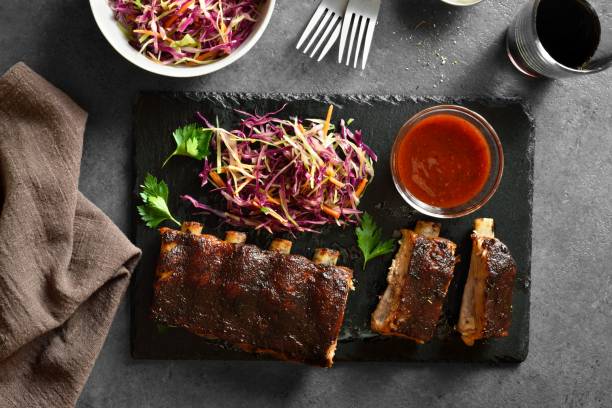 istock Spicy grilled spare ribs 1655331682
