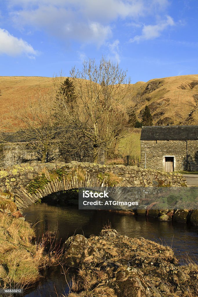 Stone Ponte Packhorse - Foto de stock de Colina royalty-free