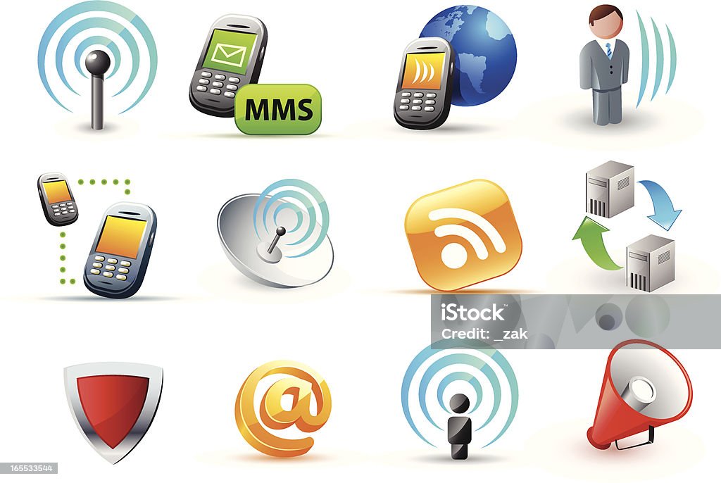 web icons (communication - clipart vectoriel de Adulte libre de droits