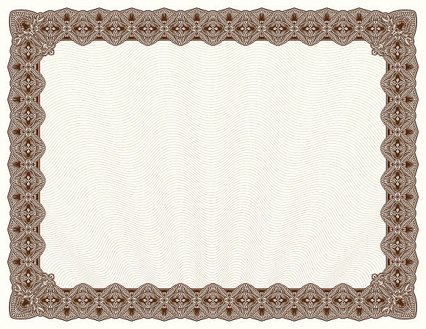 A vector illustration frame similar to the ones used by traditional certificates. 