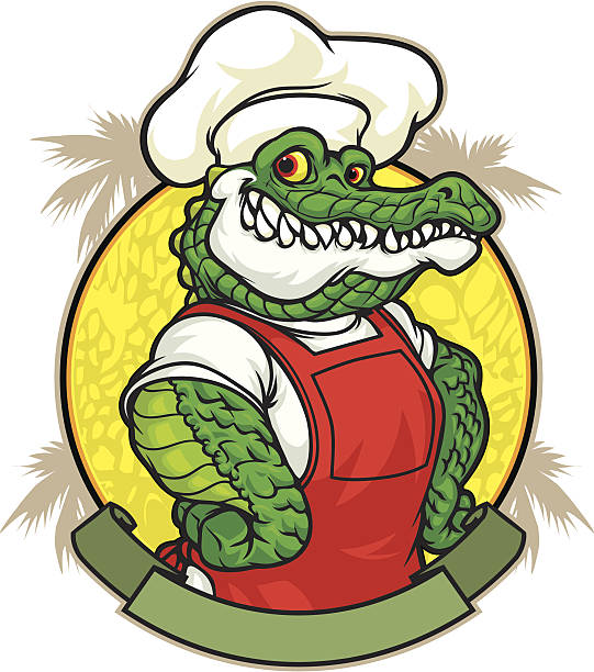 Gator Lunch Stock Illustration - Download Image Now - Alligator, Chef, Cooking - iStock Gator Lunch Stock Illustration - Download Image Now - Alligator, Chef, Cooking - iStock