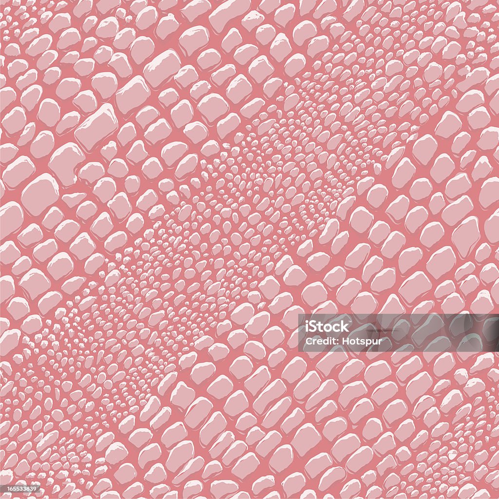 Reptile Skin Pink (seamless tile) Detailed, seamless, repeating tile of pink alligator leather. File contains EPS, AI, and a large jpeg. Dinosaur stock vector