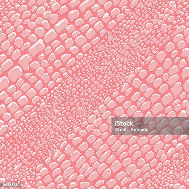 Reptile Skin Pink Stock Illustration - Download Image Now - Dinosaur, Pattern, Leather