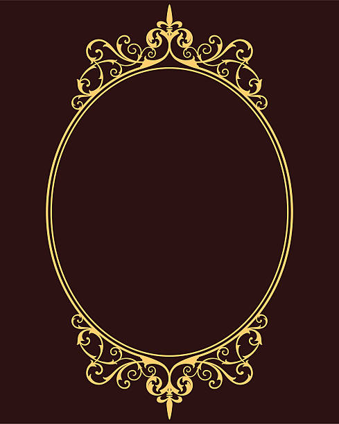 Medieval Frame Manifestation of the Gothic. tracery stock illustrations