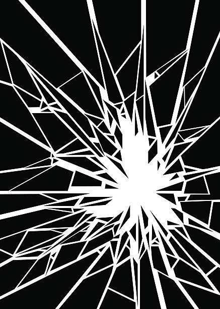illustrations, cliparts, dessins animés et icônes de verre brisé - exploding breaking impact glass
