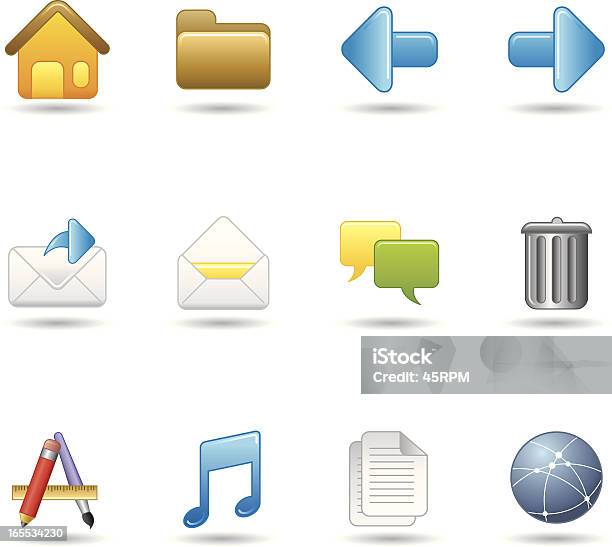 Handy Icons Os Applications Stock Illustration - Download Image Now - Arrow Symbol, Authority, Circle