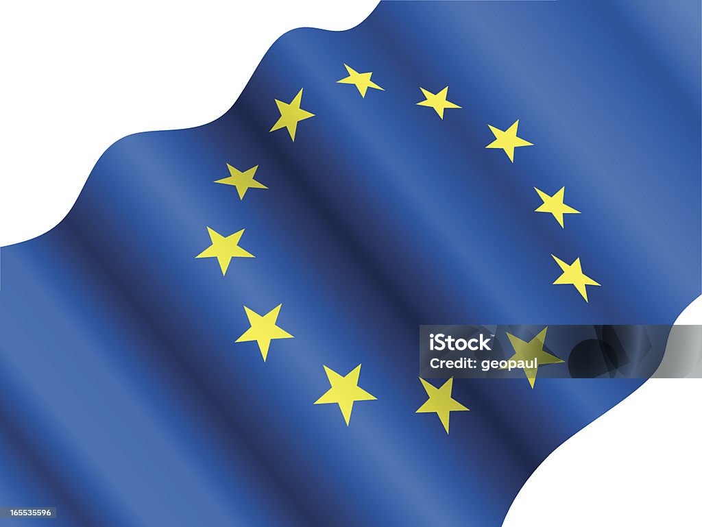 Flaga UE - Grafika wektorowa royalty-free (Bez ludzi)