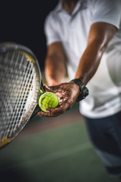 istock Focus on tennis ball 1655374170