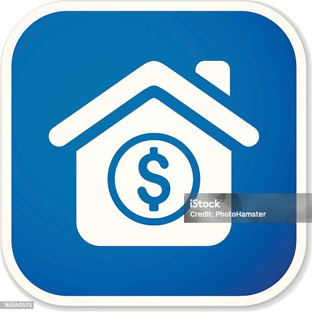 Home Finance M Sticker Stock Vektor Art und mehr Bilder von Blau - Blau, ClipArt, Designelement