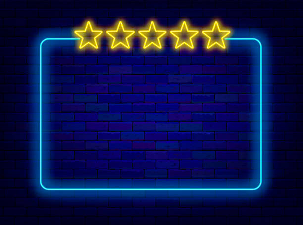 istock Trivia night neon banner. Five stars hotel. Winning concept. Minimal frame. Copy space. Vector stock illustration 1655425203