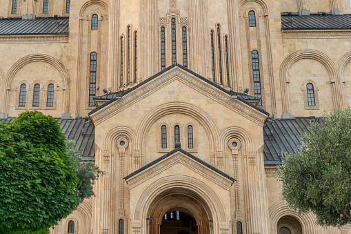Holy Trinity Cathedral Tsminda Sameba church in Tbilisi, Georgia