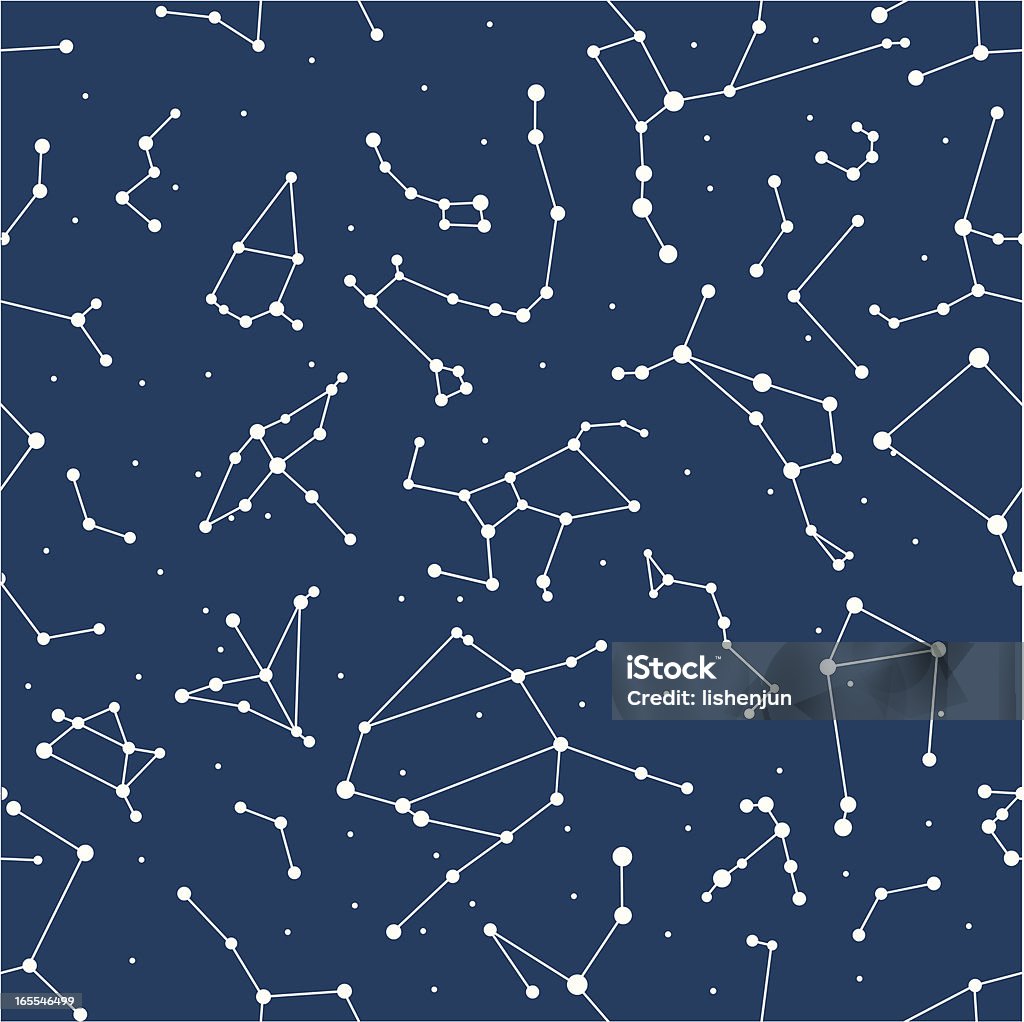 constellation (nahtlos - Lizenzfrei Sternbild Vektorgrafik