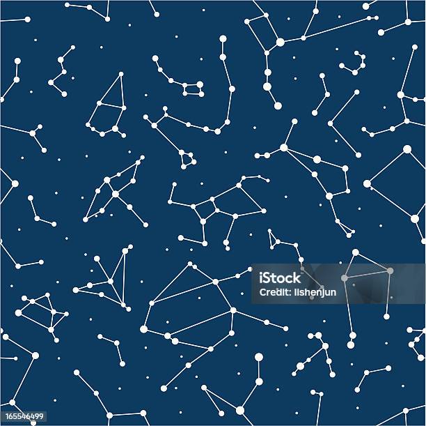 Constellation Nahtlos Stock Vektor Art und mehr Bilder von Sternbild - Sternbild, Sternzeichen, Stern - Weltall