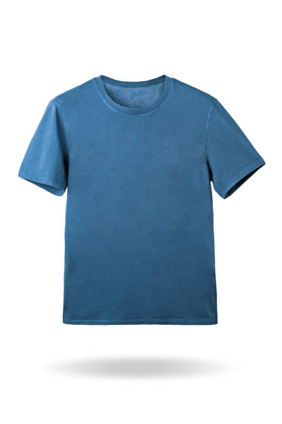 istock Blue shirt on a white isolated background 1655469021
