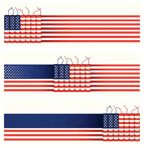 Vector illustration of flag concept