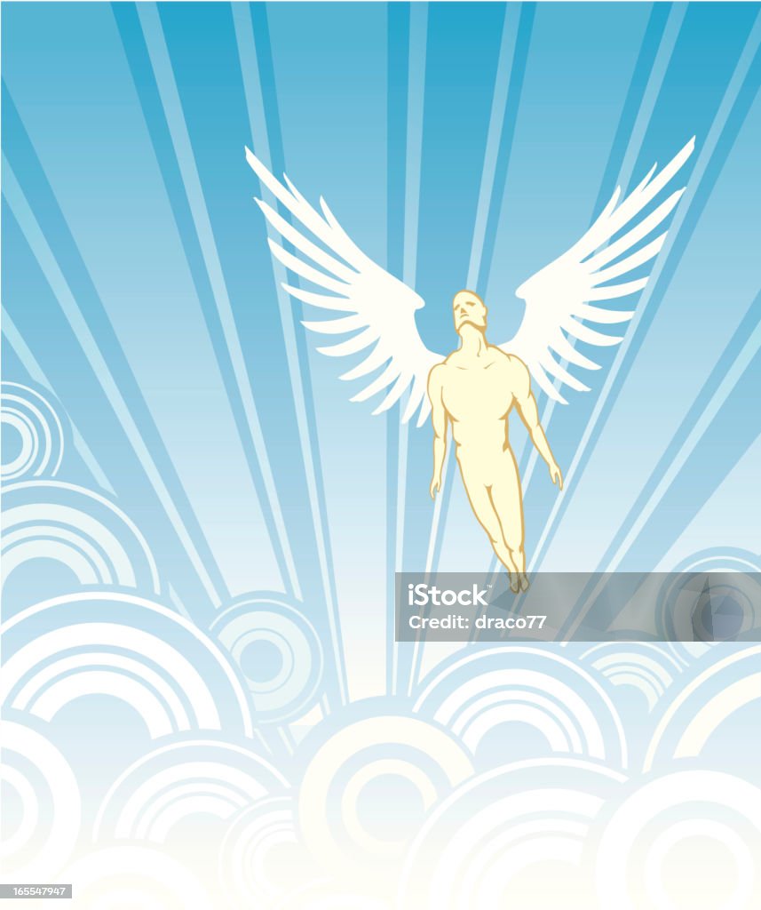 Angel In Flight Vector Angel Flight Stock Illustration - Download Image Now - Above, Abstract ...