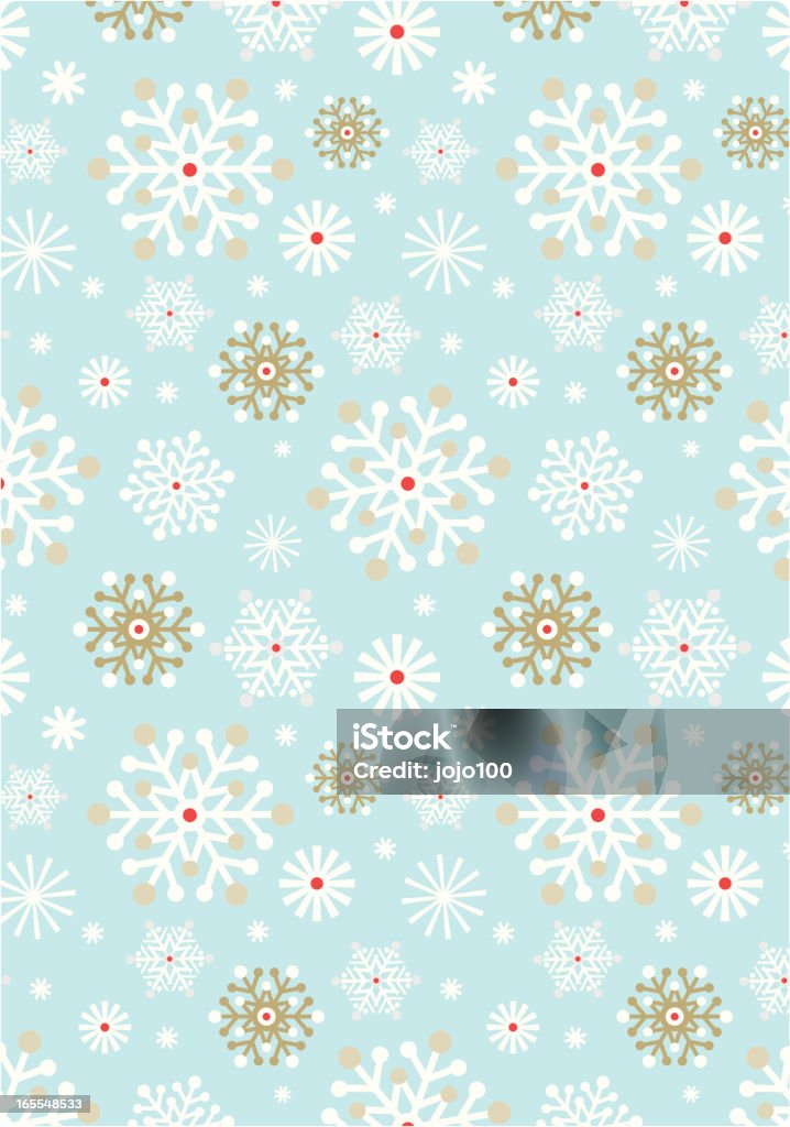 Retro Vector Snowflake Repeat Pattern Stock Illustration - Download ...