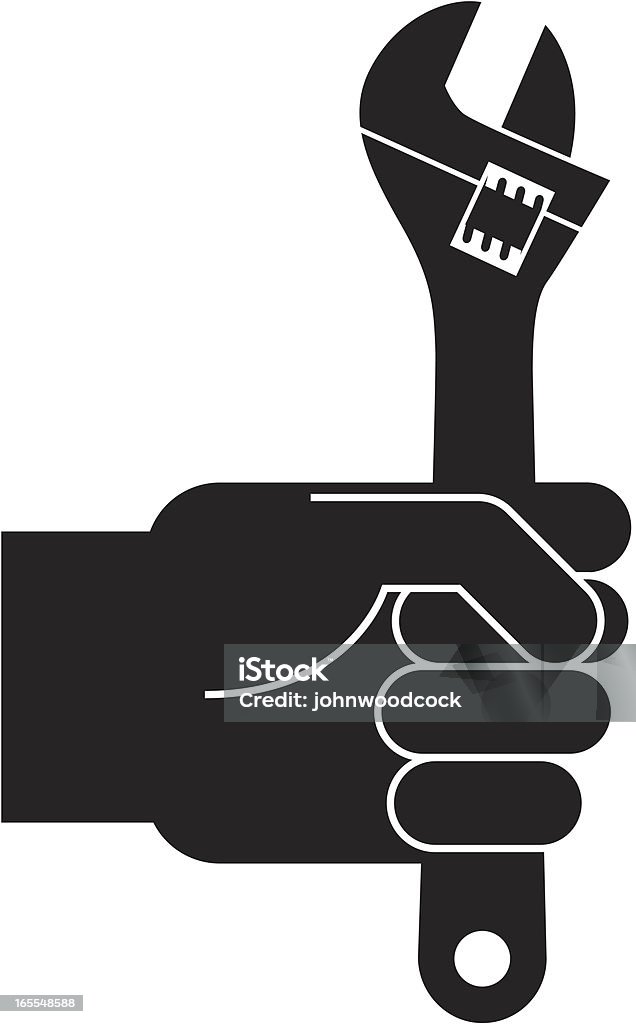 Mecánico - arte vectorial de Llave - Herramienta de mano libre de derechos