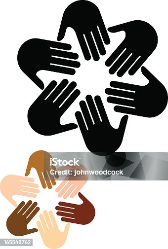 istock Circle of hands 165548762