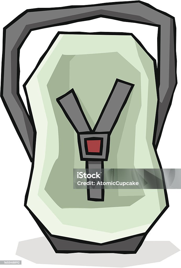 Drawing of a Child or Baby's Car Seat A baby's car seat Baby Seat stock vector