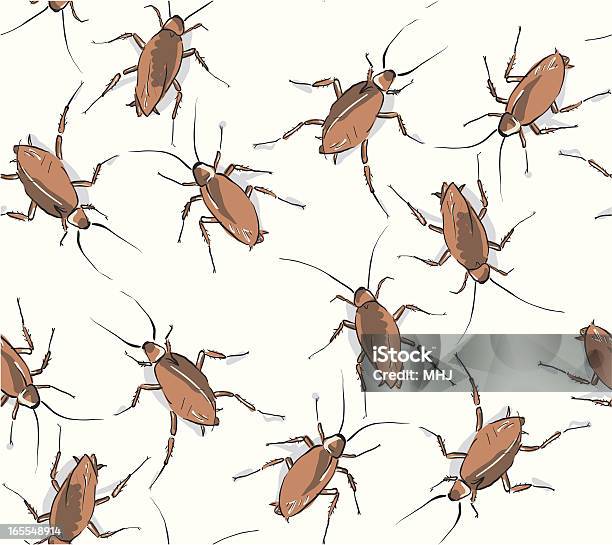 Cockroach Pattern Texture Cockroaches Seamless Pattern Stock Illustration - Download Image Now ...