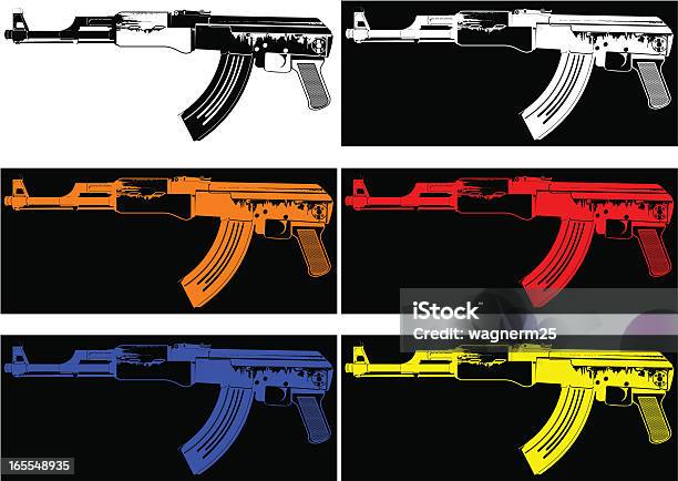 Pop Mitragliatrici - Immagini vettoriali stock e altre immagini di AK-47 - AK-47, Comunismo, Fucile