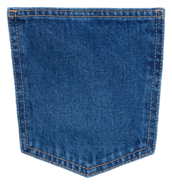 istock Back pocket of blue jeans, close up 1655489536