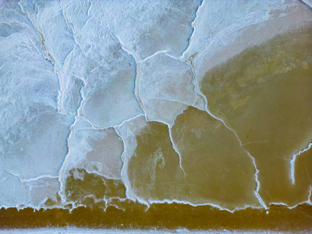 Aerial abstract images of the salt marshes.