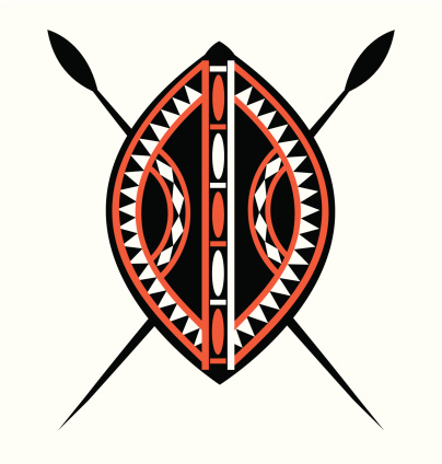 Masai Shield & Spears